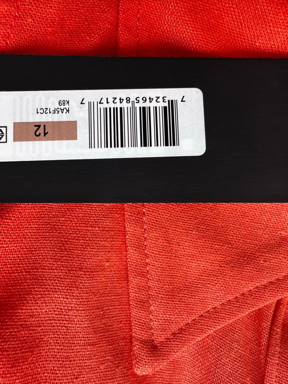 Donna Karan New York Orange Linen Belted Shirt Dress Midi Size 12 - Picture 13 of 15